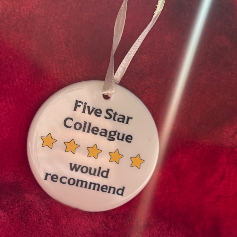 Five Star Colleague Holiday Ornament